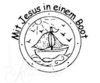 Mit Jesus in einem Boot ★ Motivstempel