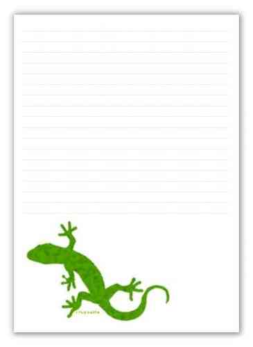 Briefpapier Gecko