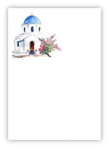 Briefpapier " Griechische Kapelle  "