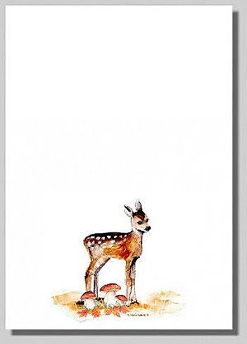 Briefpapier Herbst - Bambi