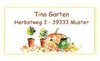 21 Adressaufkleber Herbst-Garten