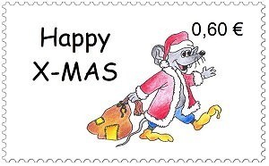 Briefmarken Weihnachtsmaus