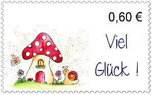Briefmarken Pilzhaus
