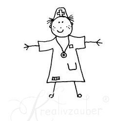 Krankenschwester - Motivstempel