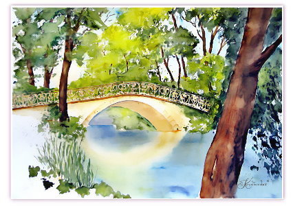 Postkarte Brücke