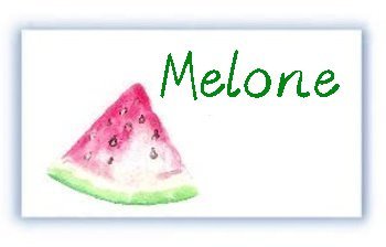 21 Aufkleber Melone