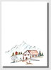 Briefpapier Winter in den Alpen