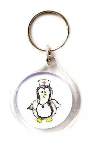 Schlüsselanhänger Schwester Pinguin